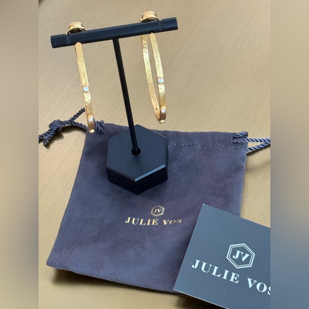 Julie Vos Hoop Earrings NWOT - Picture 2 of 5